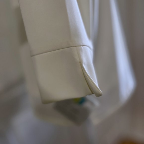 Sea Suns Collared Button Up Jacket Top Tank Set White Beaded vgt 2 pc SMALL - Picture 14 of 14